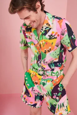Celia B Baikal Men'S Shirt-Men Clothing