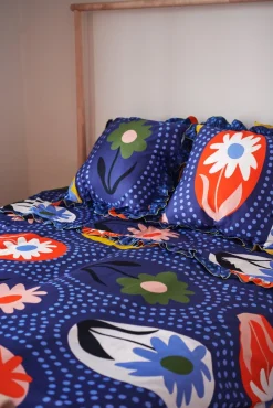 Celia B Blue Iris Bedding Set- Homeware