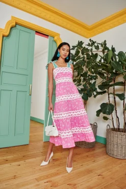Celia B Lena Dress Pink-Women Dresses