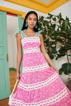 Celia B Lena Dress Pink-Women Dresses