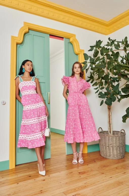 Celia B Lena Dress Pink-Women Dresses