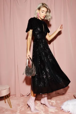 Celia B Margarita Dress-Black-Women Dresses