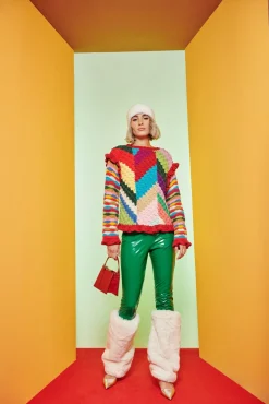 Celia B Mimosa Sweater-Women Crochet