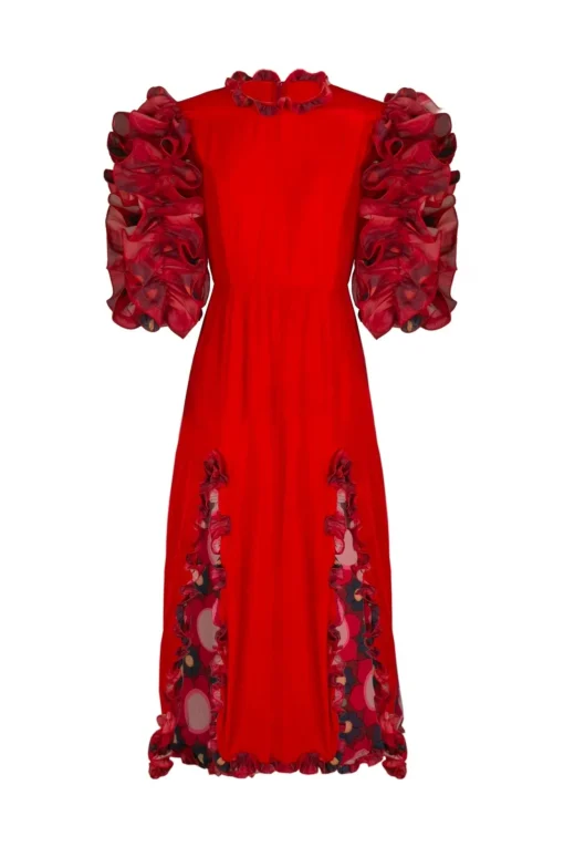 Celia B Paloma Dress-Red-Women Dresses