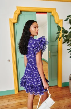Celia B Sabrina Dress Blue-Women Dresses