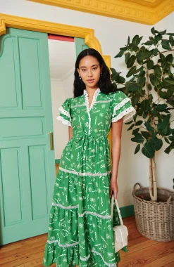 Celia B Sedna Dress Green-Women Dresses